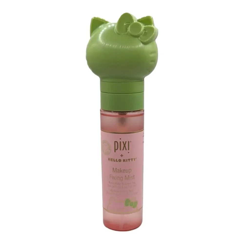 Pixi Hello Kitty Makeup Fixing Mist Rose Water Green Tea Setting Spray 2.7 fl oz